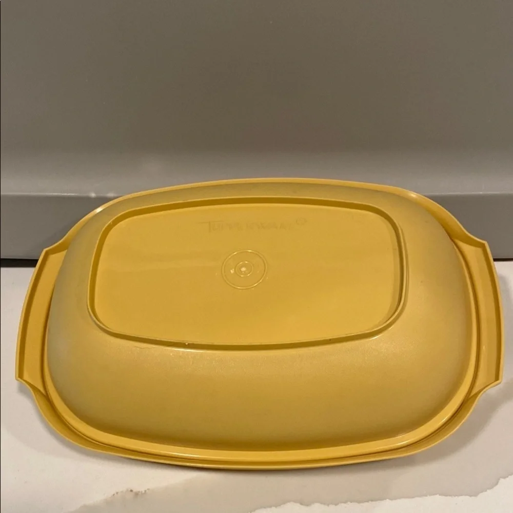 Tupperware Yellow Steamer Set Golden Harvest 3 Piece Vintage Microwave Cooker - Picture 4 of 4